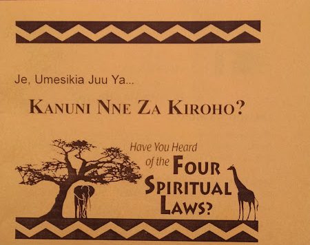 May Cru newsletter - Larry and Betty Barr 3 Christ-Journey-Church-Swahili 4 Laws booklet e1495564810752